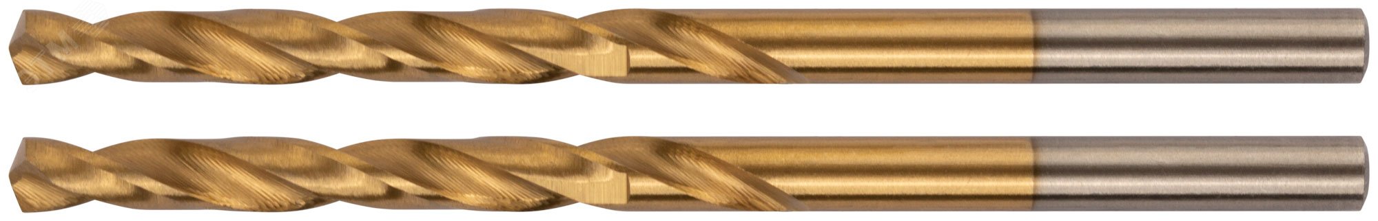 Изображение товара Сверла HSS по металлу с титановым покрытием 4.5 мм (2 шт)