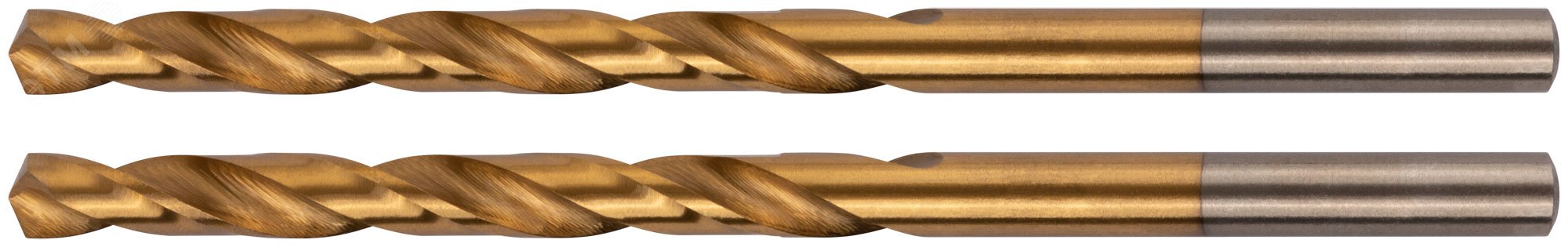 Изображение товара Сверла HSS по металлу с титановым покрытием 4.8 мм 2 шт FIT