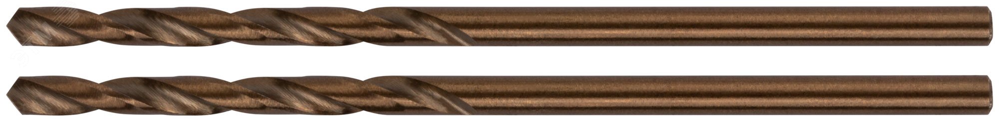 Изображение товара Сверла по металлу HSS с кобальтом 5% Профи в блистере 2 мм 2 шт