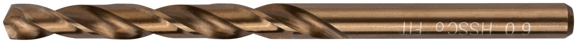 Изображение товара Сверло HSS по металлу Профи с добавкой кобальта 5% 6 мм 93 мм