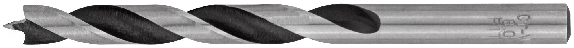 Изображение товара Сверло по дереву 8 мм хром-ванадиевая сталь цилиндрический хвостовик