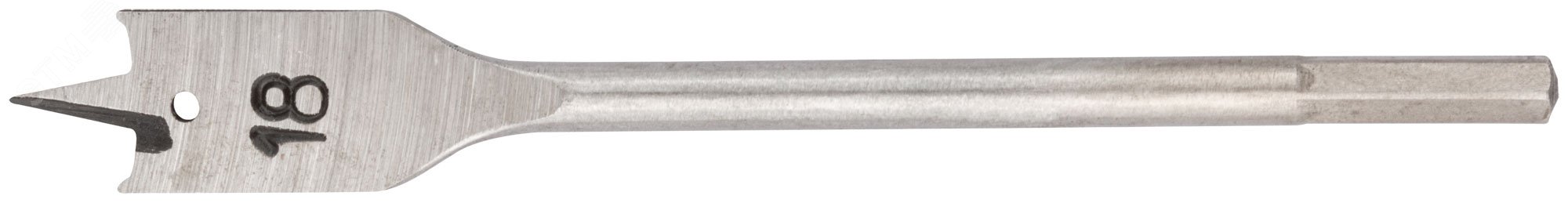 Изображение товара Перовое сверло по дереву 18x152 мм с шестигранным хвостовиком