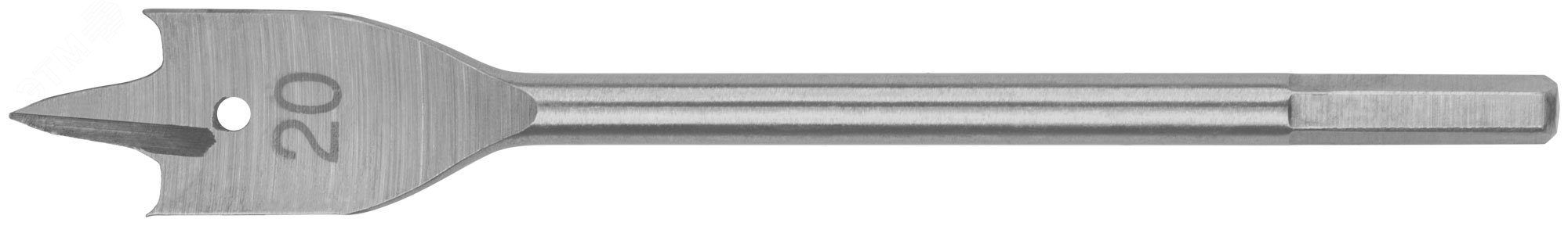 Изображение товара Сверло по дереву перовое 20x152 мм с шестигранным хвостовиком