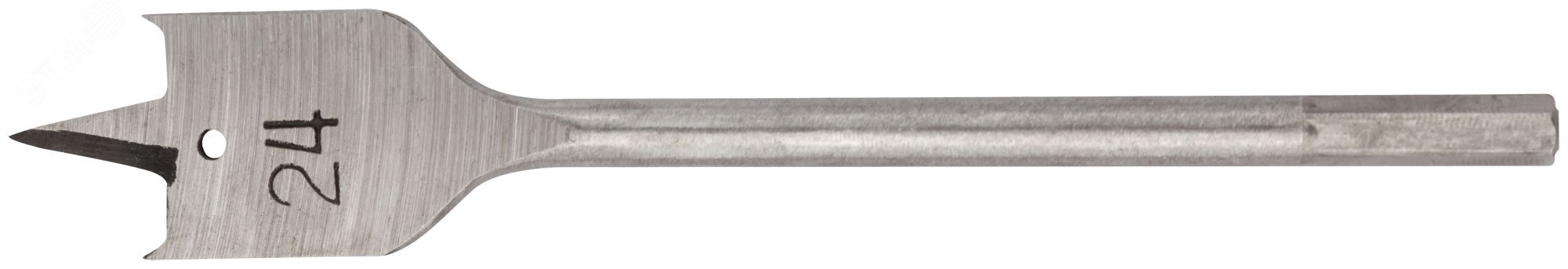 Изображение товара Сверло по дереву перовое 24x152 мм инструментальная сталь FIT