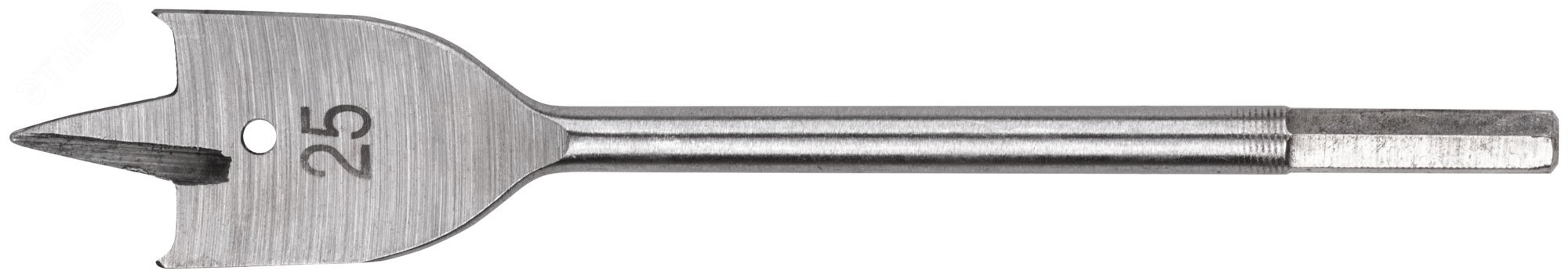 Изображение товара Сверло по дереву перовое 25x152 мм с шестигранным хвостовиком