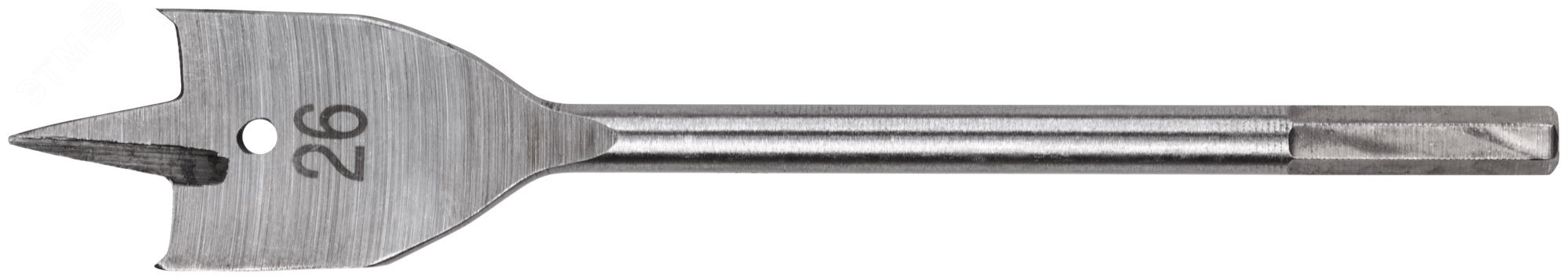 Изображение товара Сверло по дереву перовое 26x152 мм шестиградный хвостовик