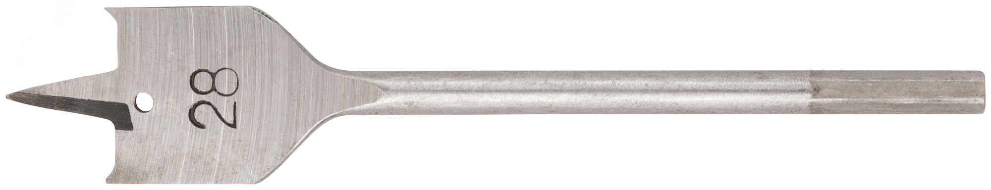 Изображение товара Перовое сверло по дереву 28x152 мм с шестигранным хвостовиком