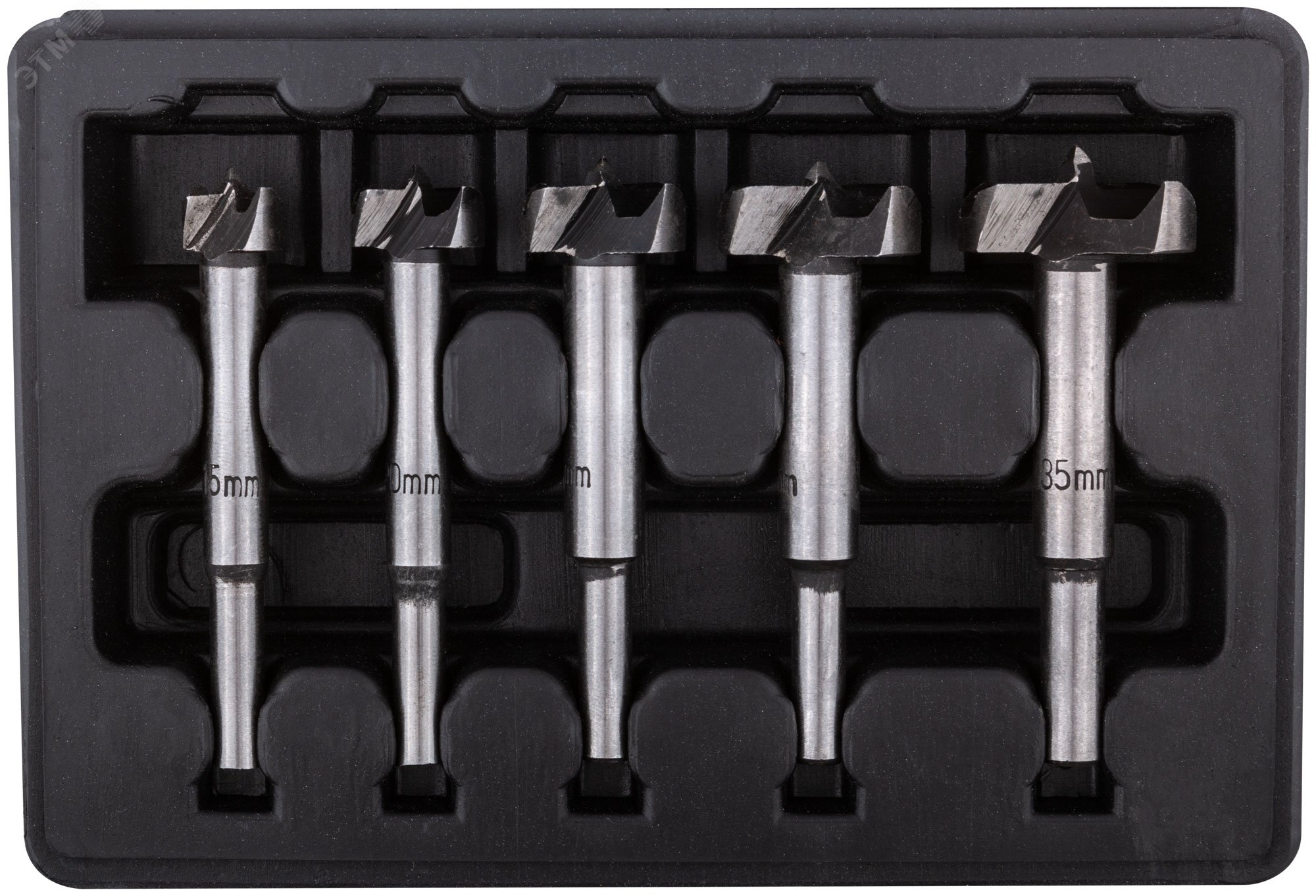 Изображение товара Набор сверл Форстнера FIT 5 шт 15-35 мм для деревоматериалов