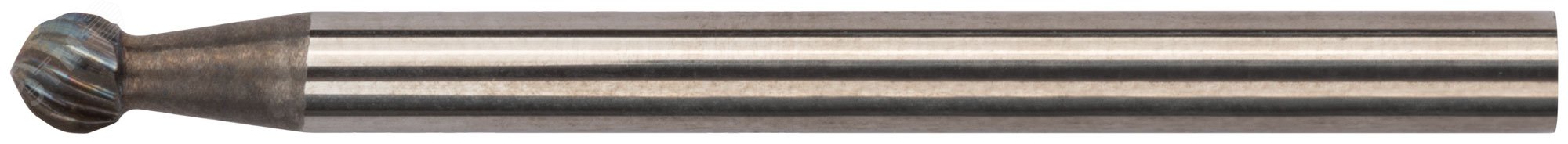 Шарошка карбидная Профи, штифт 3 мм (мини), сферическая 36583 FIT - превью