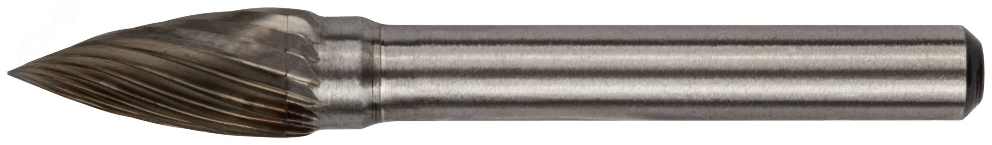 Шарошка карбидная Профи, штифт 6 мм, цилиндрическая с острым наконечником 36594 FIT - превью