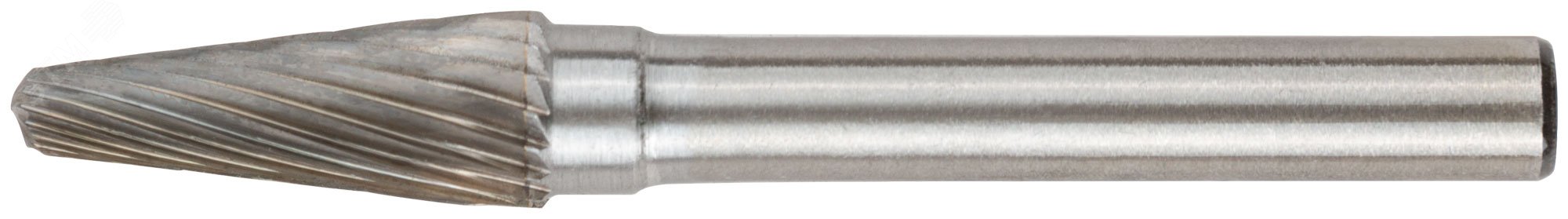Шарошка карбидная Профи, штифт 6 мм, коническая с закруглением 36595 FIT - превью
