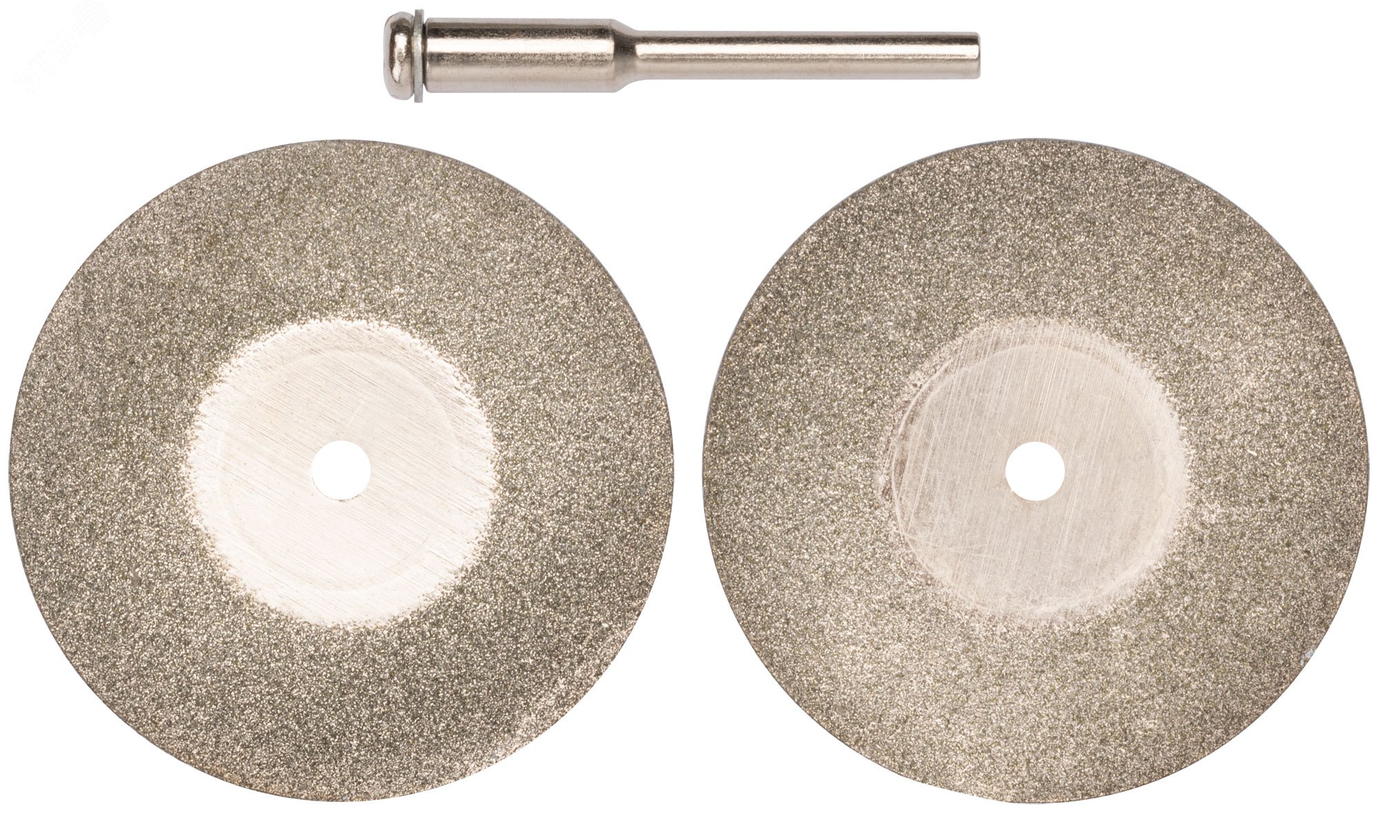Круги с алмазным напылением 2 шт и штифт диаметр 3 мм, 40 мм 36932 FIT - превью