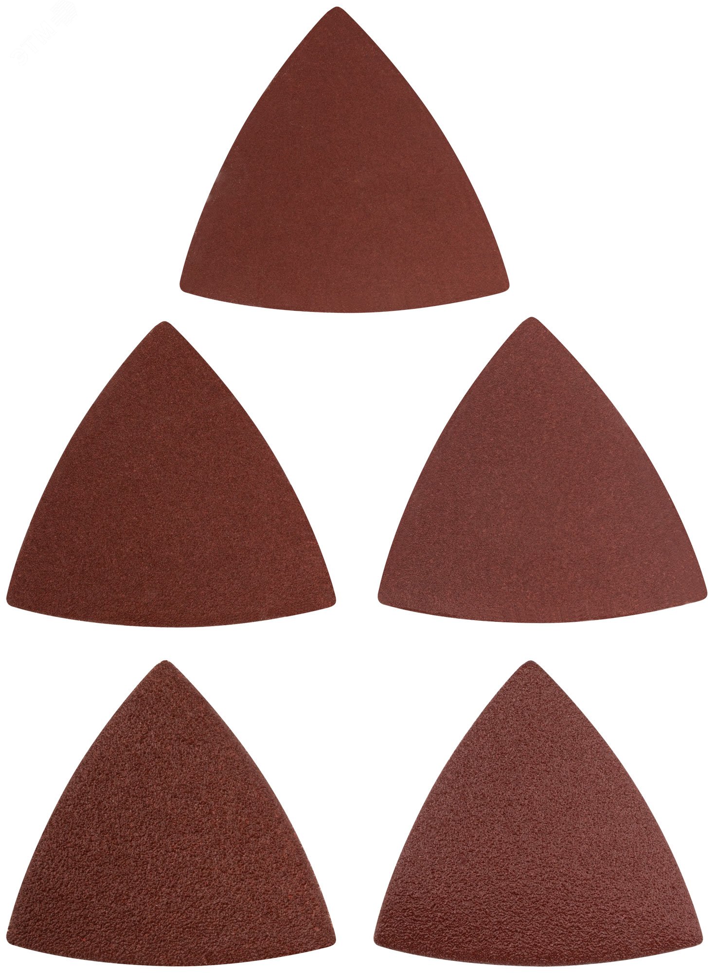 Листы шлифовальные треугольные на тканевой основе, 80 мм, набор 5 шт 37953 FIT - превью