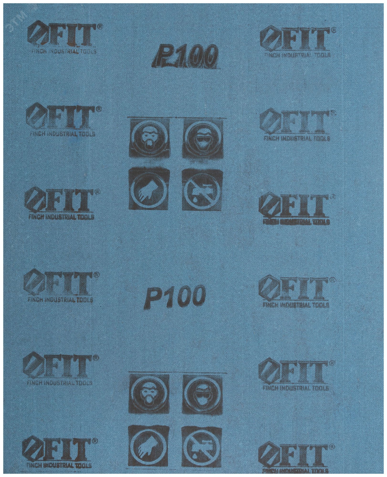 Листы шлифовальные на тканевой основе, алюминий-оксидный абразивный слой 230х280 мм, 10 шт P100 38010 FIT - превью 2