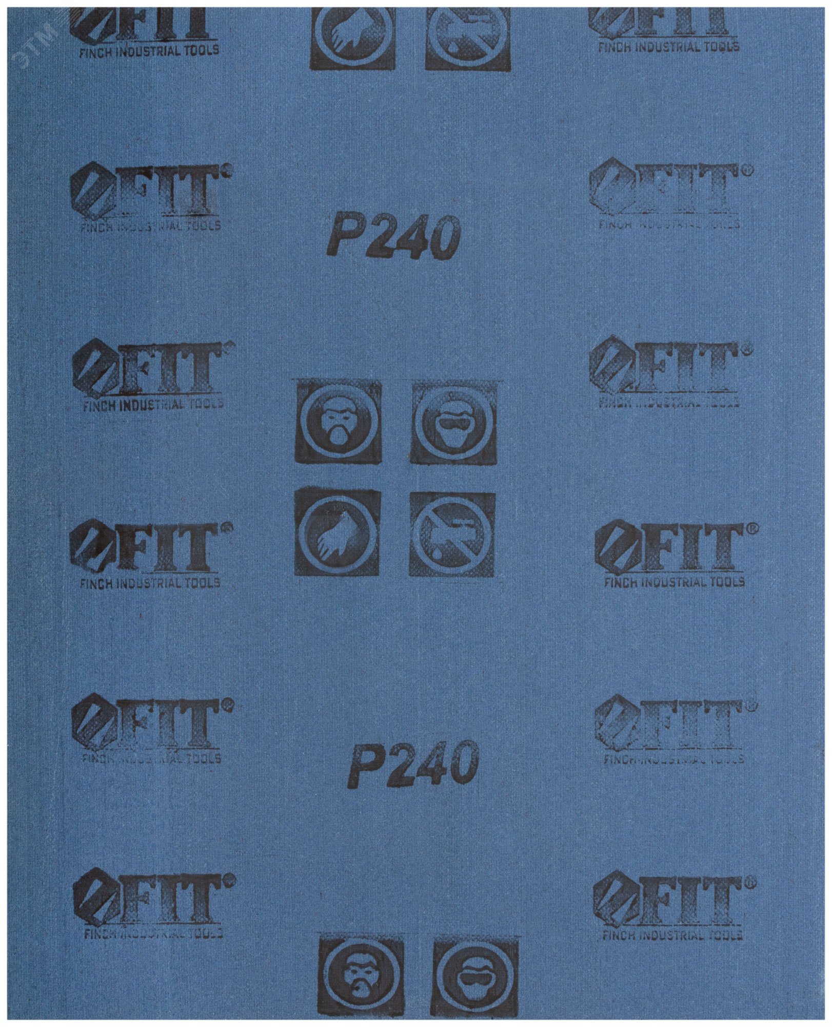 Листы шлифовальные на тканевой основе, алюминий-оксидный абразивный слой 230х280 мм, 10 шт P240 38018 FIT - превью 2