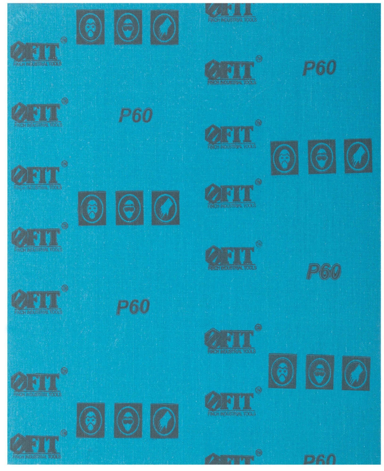 Листы шлифовальные водостойкие на тканевой основе, алюминий-оксидные, Профи 230х280 мм, 10 шт P60 38193 FIT - превью 2