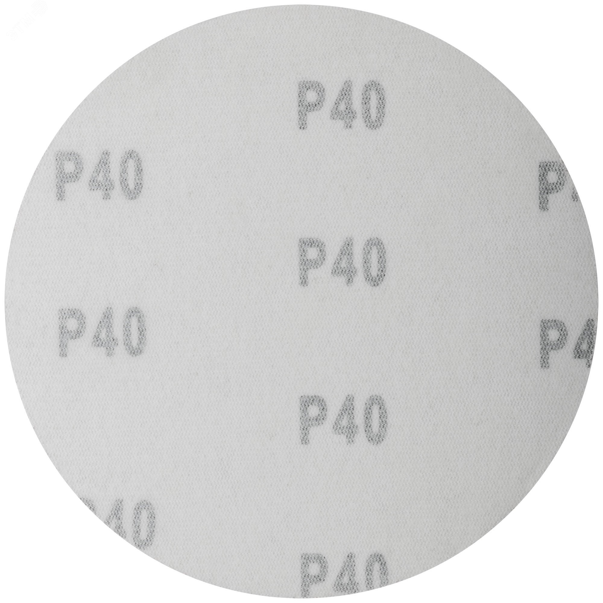 Круги шлифовальные сплошные (липучка), алюминий-оксидные, 125 мм, 5 шт Р 40 39652 FIT - превью 2