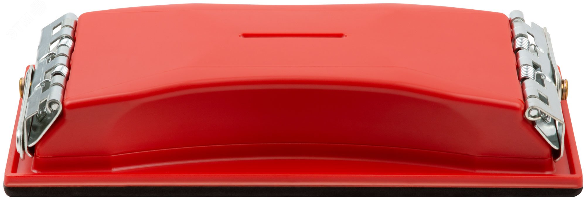 Держатель длоя наждачной бумаги пластиковый с металлическим прижимом, красный 210х105 мм 39715 FIT - превью 2