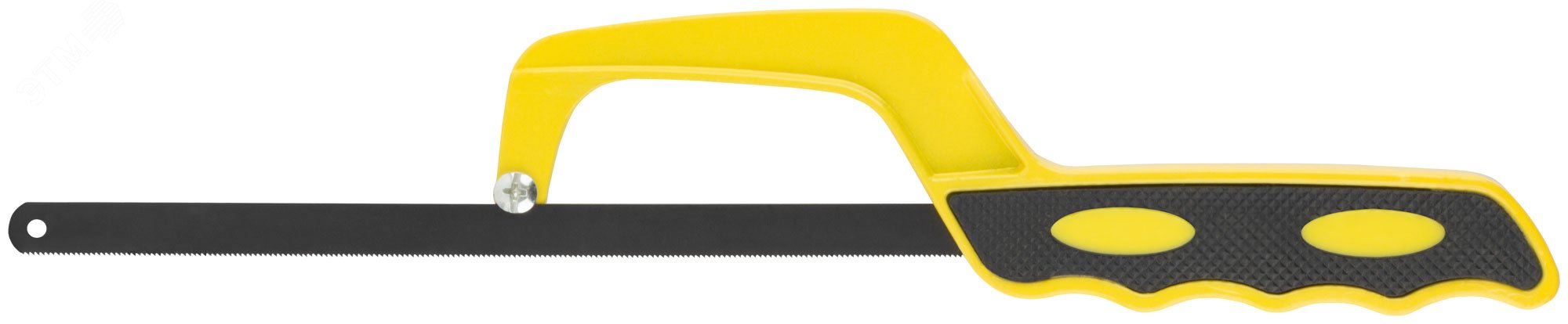 Изображение товара Ножовка-ручка по металлу 300 мм, алюминиевый корпус с резиновыми вставками (шт)