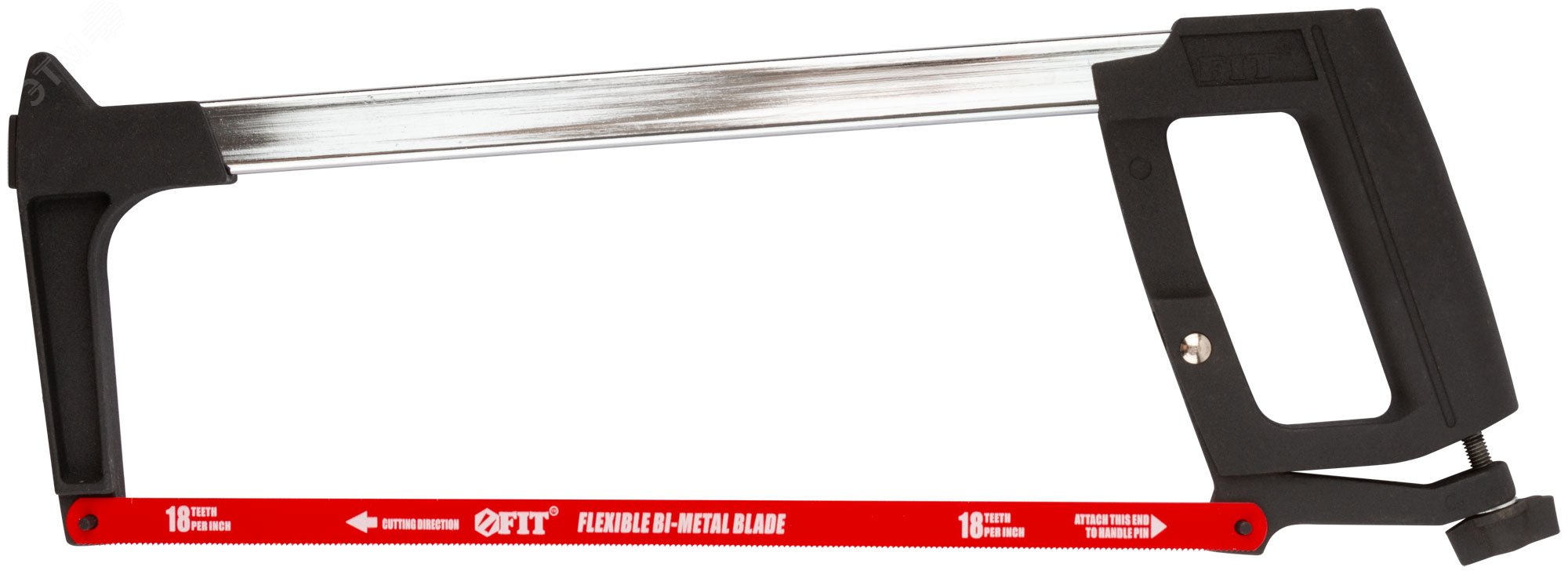 Ножовка по металлу 300 мм Профи (регулир.натяг, возможность работы под углом 45 гр), полотно Bi-Metal 40072 FIT - превью