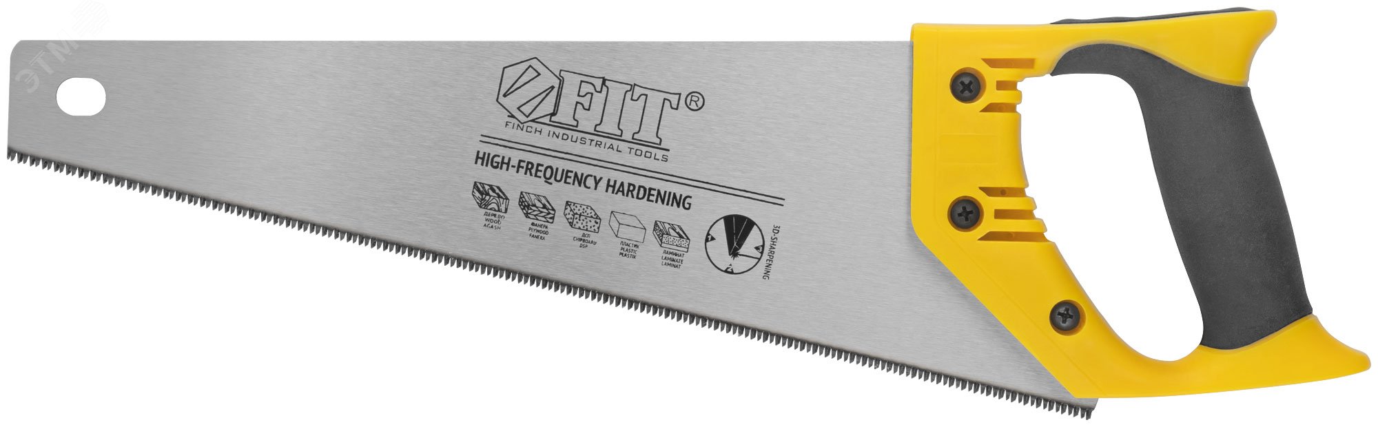Изображение товара Ножовка по дереву Профи FIT IT 350 мм с мелкими зубьями 13 TPI