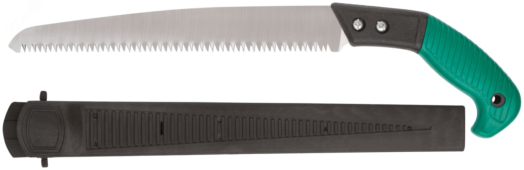 Ножовка садовая с ножнами, крупный зуб 5 TPI, 3D заточка, 300 мм 40595 FIT - превью
