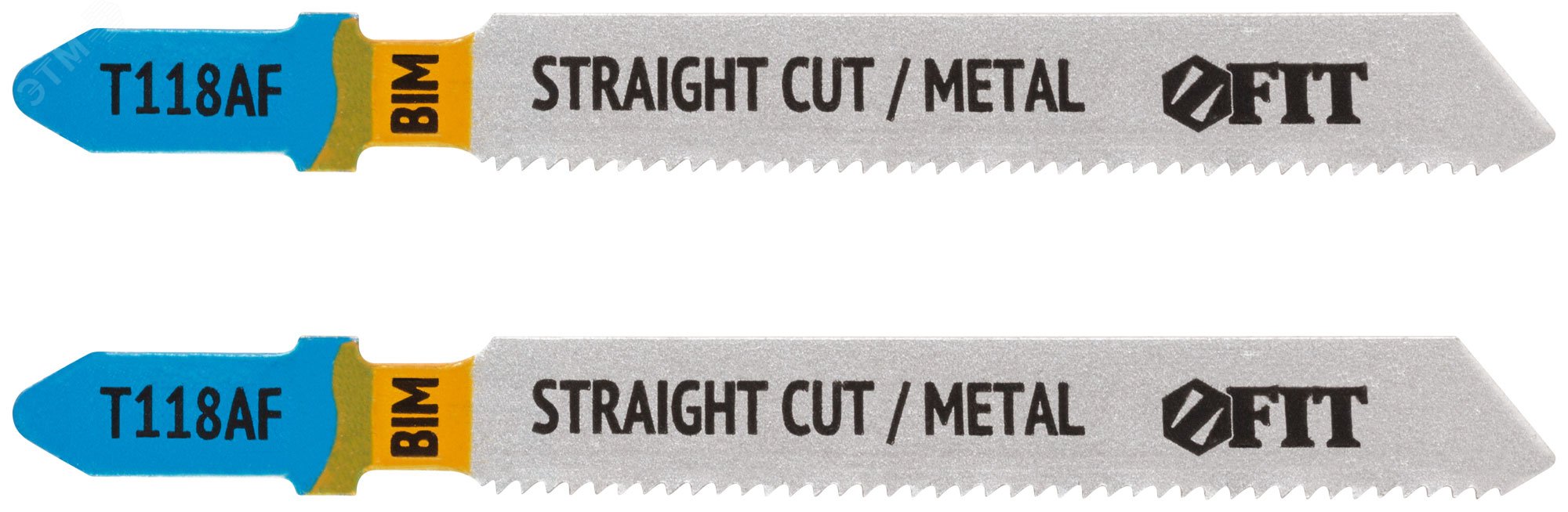Изображение товара Полотна по металлу, Bimetal, фрезерованные, волнистые зубья, 76/51/1,2 мм (T118AF), 2 шт. (шт)