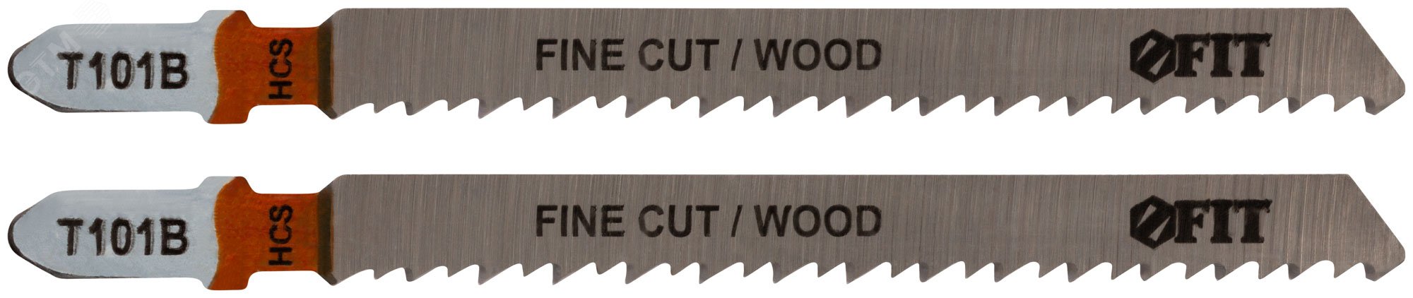 Полотна по дереву, HCS, шлифованные под свободным углом зубья, 100/74/2.5 мм (T101B), 2 шт 40948 FIT - превью 2
