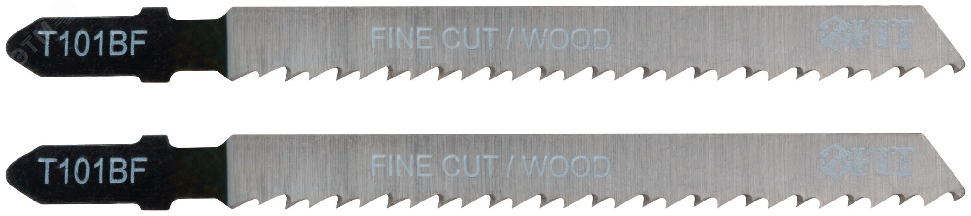 Полотна по дереву, Bimetal, шлифованные под свободным углом зубья, 100/74/2.5 мм (T101BF), 2 шт 40955 FIT - превью 2