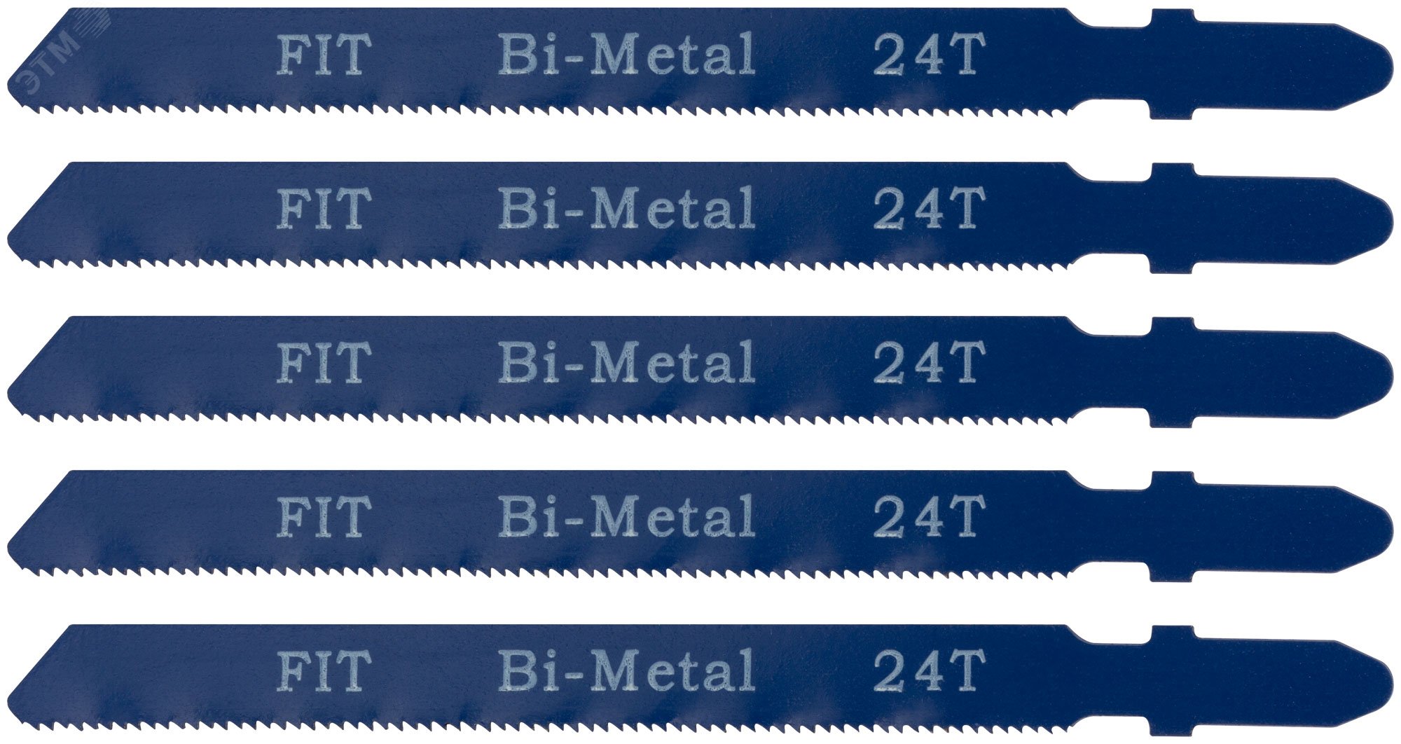 Полотна для э/лобзика по металлу Профи, европ.хвостовик, Bi-metal, 5 шт, 24 TPI 41120 FIT - превью