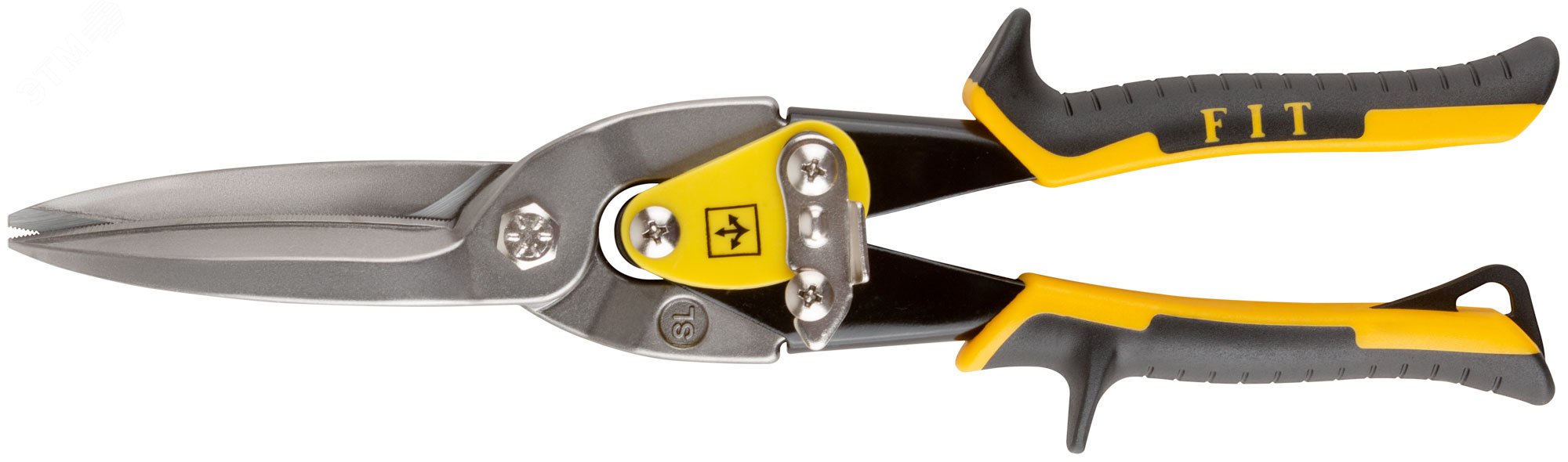 Изображение товара Ножницы по металлу усиленные CrMo Профи 300 мм с прорезиненными рукоятками