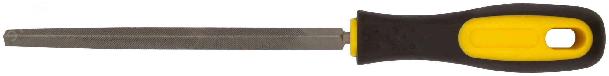 Напильник, прорезиненная ручка, трехгранный 150 мм 42571 FIT - превью