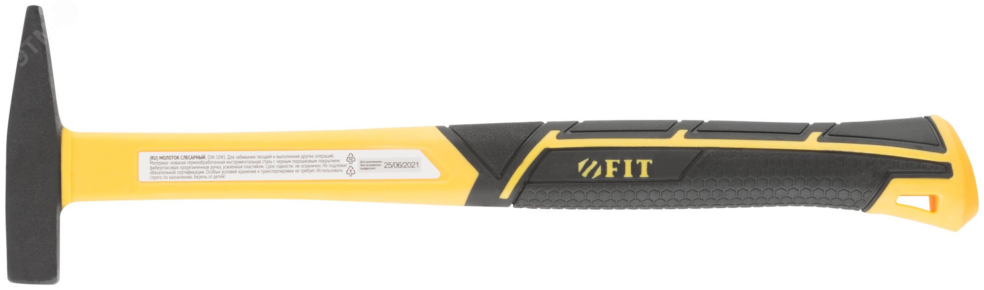 Изображение товара Молоток кованый с фиберглассовой ручкой 100 г слесарный PROFIT
