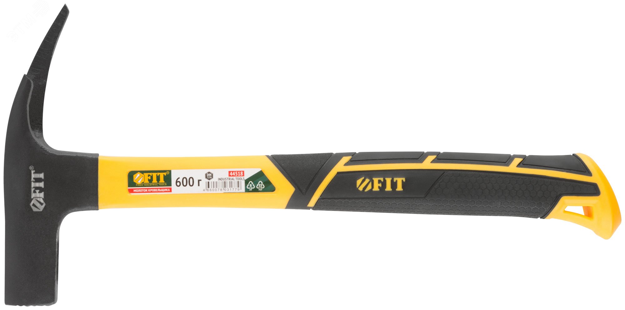 Изображение товара Молоток кровельщика PROFІ 600 гр с магнитом и фиберглассовой ручкой