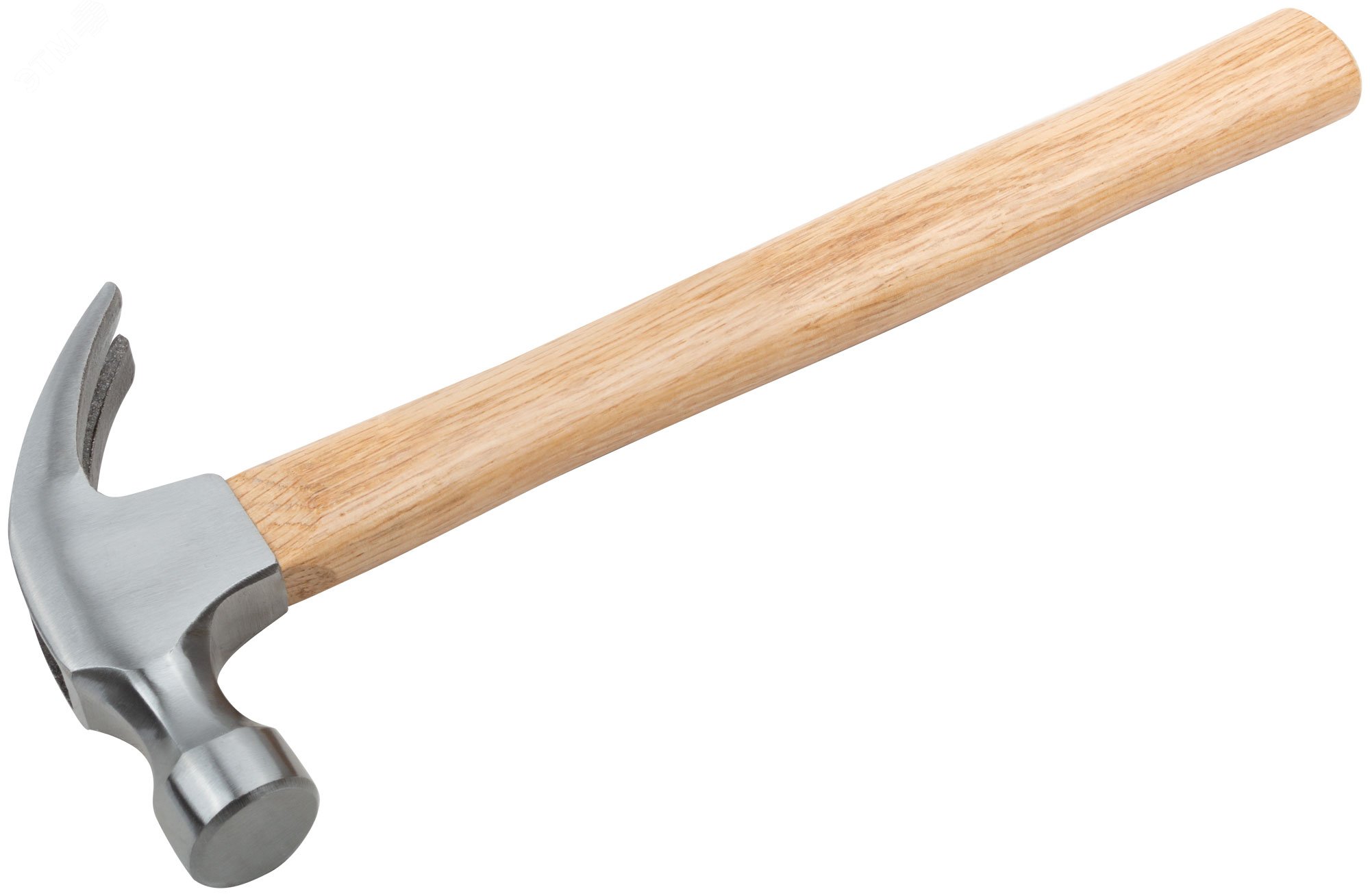Молоток-гвоздодер, деревянная ручка 27 мм, 450 гр 44627 FIT - превью 2