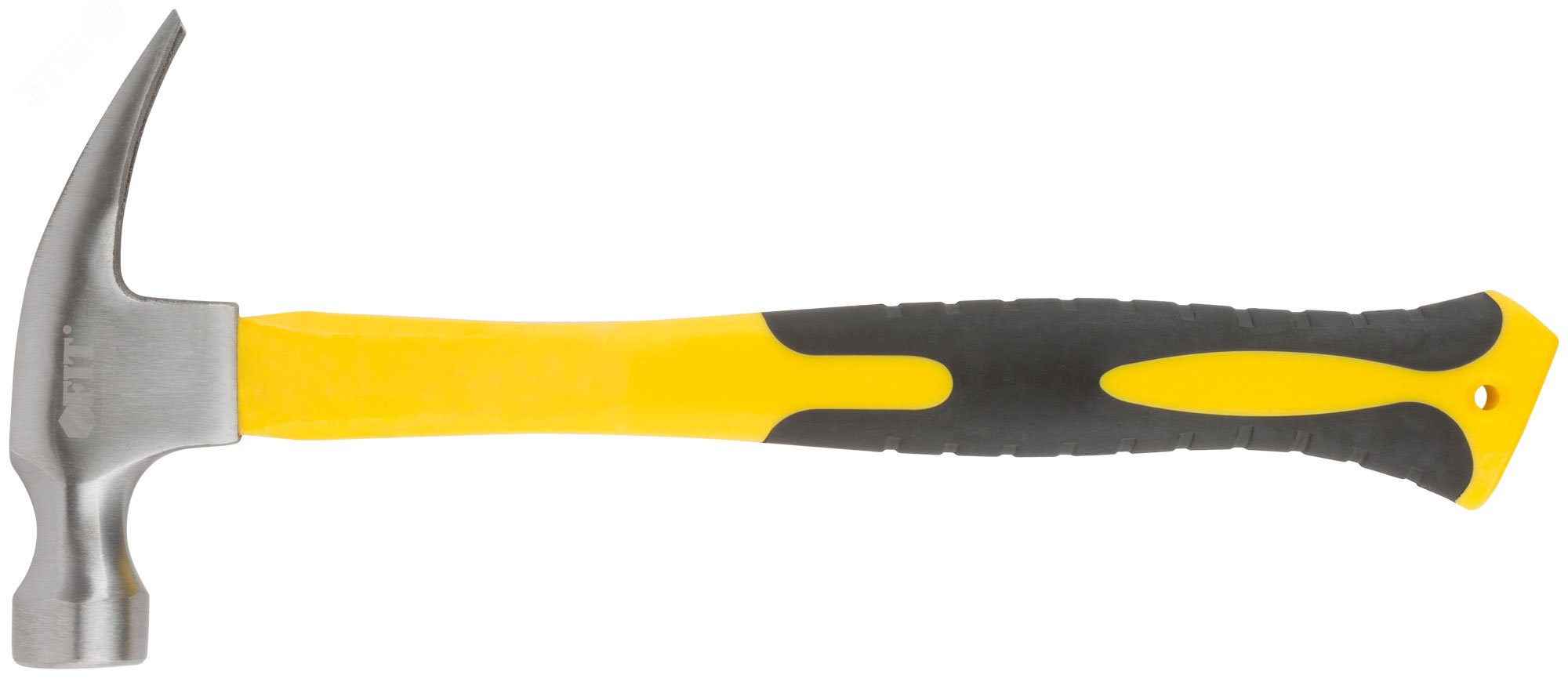 Молоток-гвоздодер, фиброглассовая усиленная ручка, Профи 30 мм, 450 гр 44777 FIT - превью