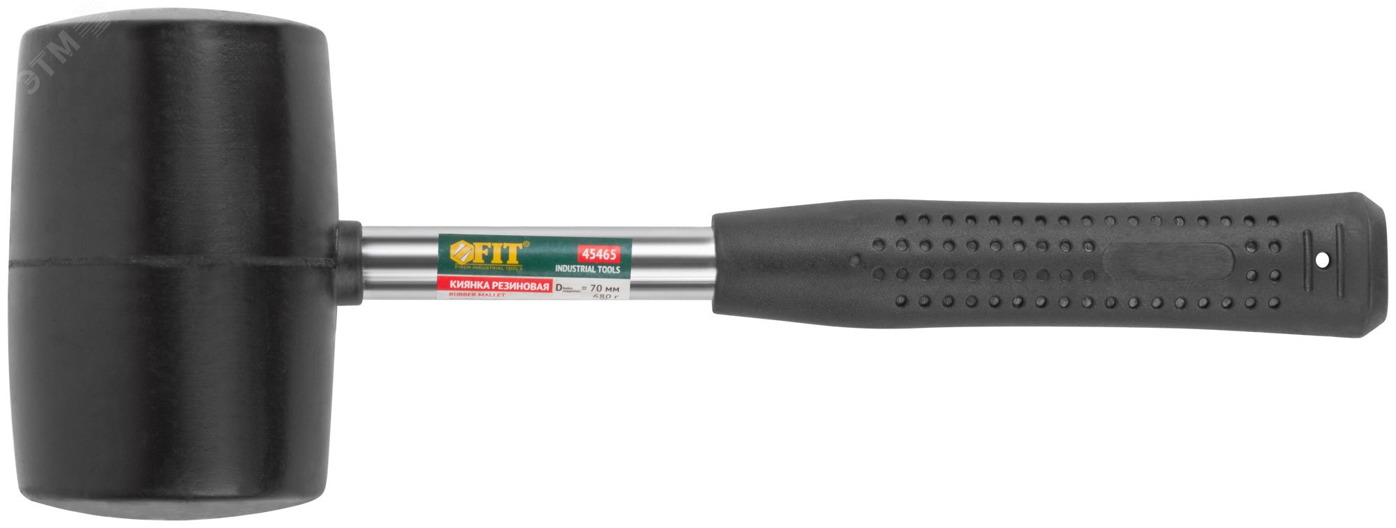 Киянка резиновая, металлическая ручка 65 мм (680 гр) 45465 FIT - превью 3