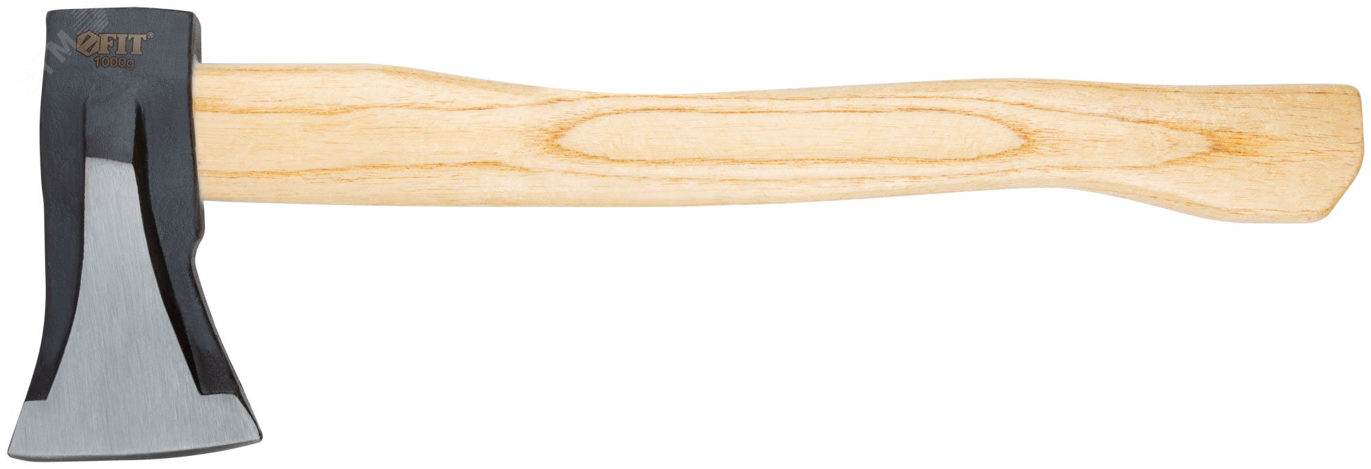 Топор-колун ''ушастый'' кованый, деревянная ручка 1000 гр 46152 FIT - превью