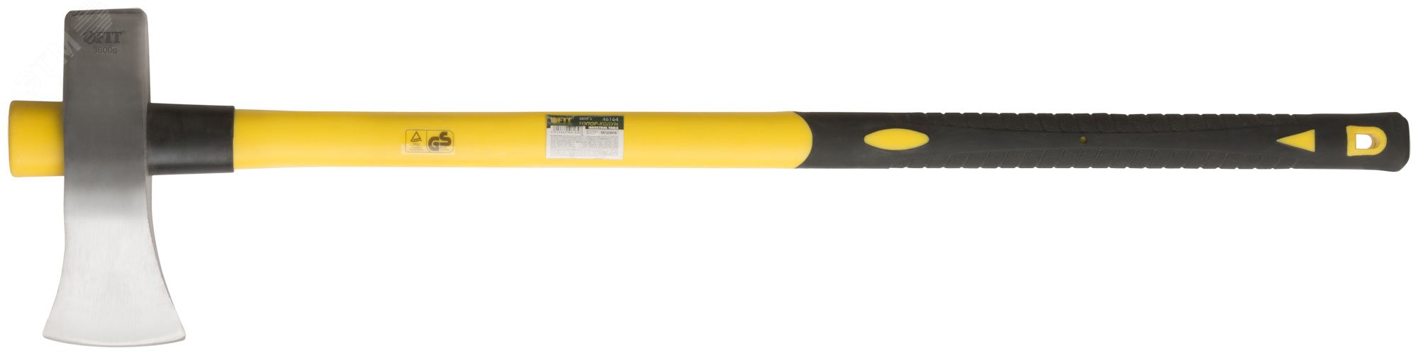 Топор-колун кованый, фиберглассовая длинная ручка 900 мм, 3600 гр 46164 FIT - превью