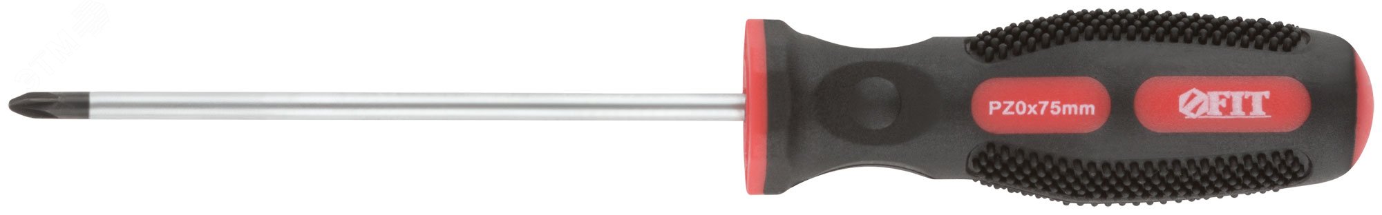 Изображение товара Отвертка ''Универсал'', CrV сталь, прорезиненная ручка, Профи 3х75 мм РZ0 (шт)