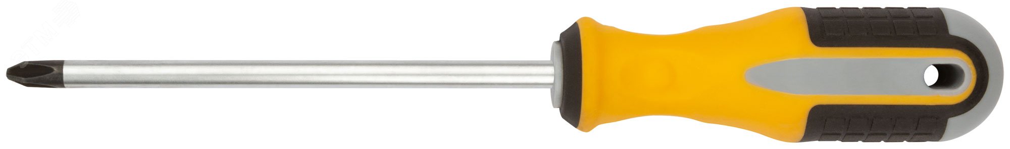 Изображение товара Отвертка Старт из CRV стали с магнитным наконечником и прорезиненной ручкой 8х150 мм