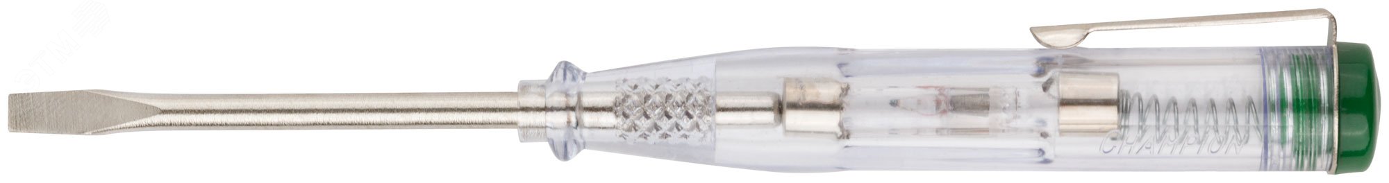 Отвертка индикаторная, белая ручка, 100-500 В, 140 мм 56524 FIT - превью