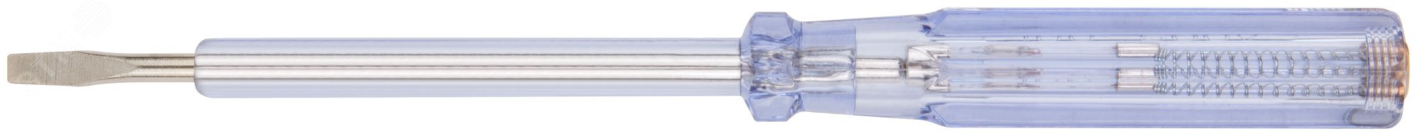 Отвертка индикаторная, белая ручка, 100-500 В, 190 мм 56529 FIT - превью