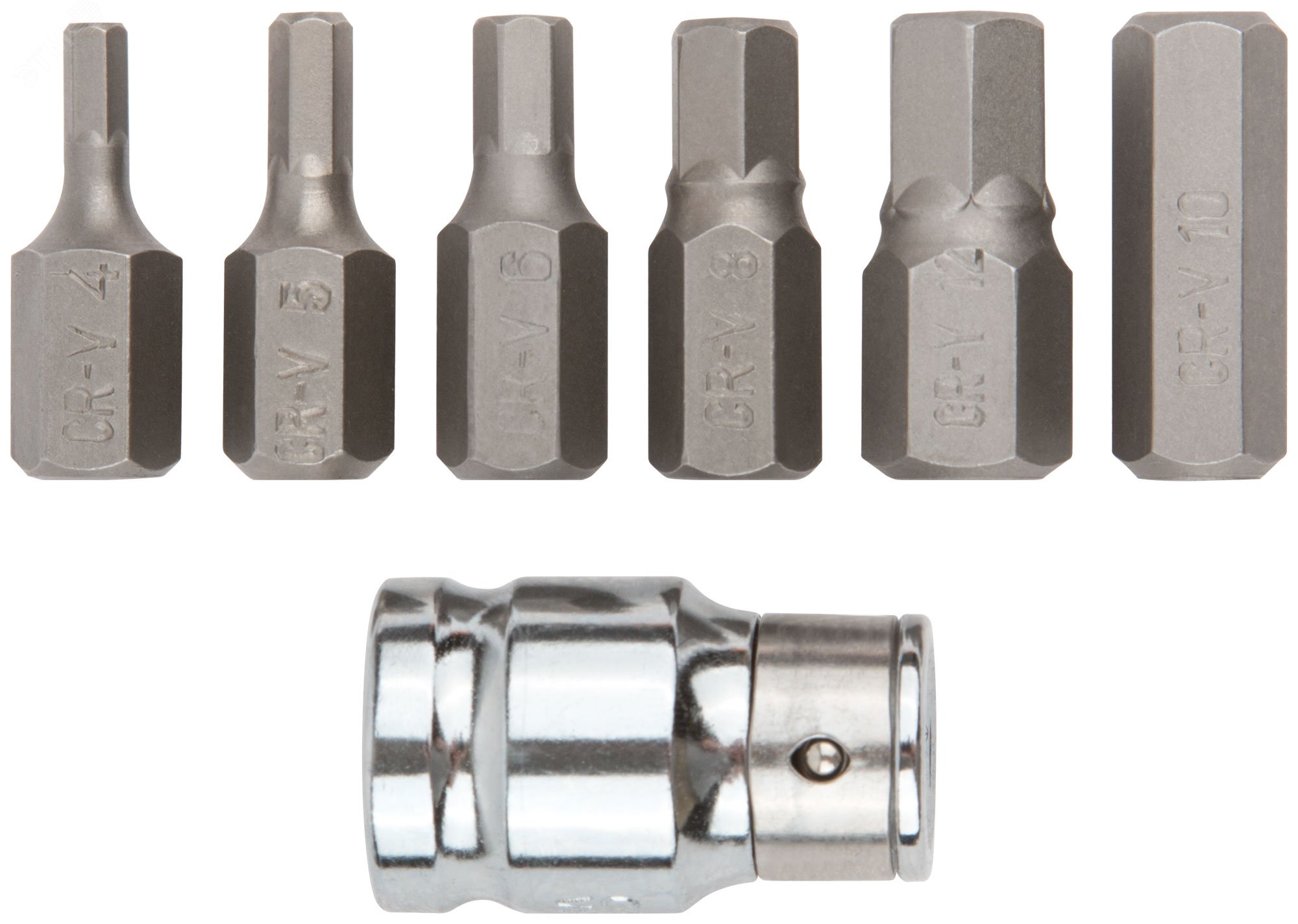 Изображение товара Набор бит 6-гранных 7 шт CrV от FIT для крепежа
