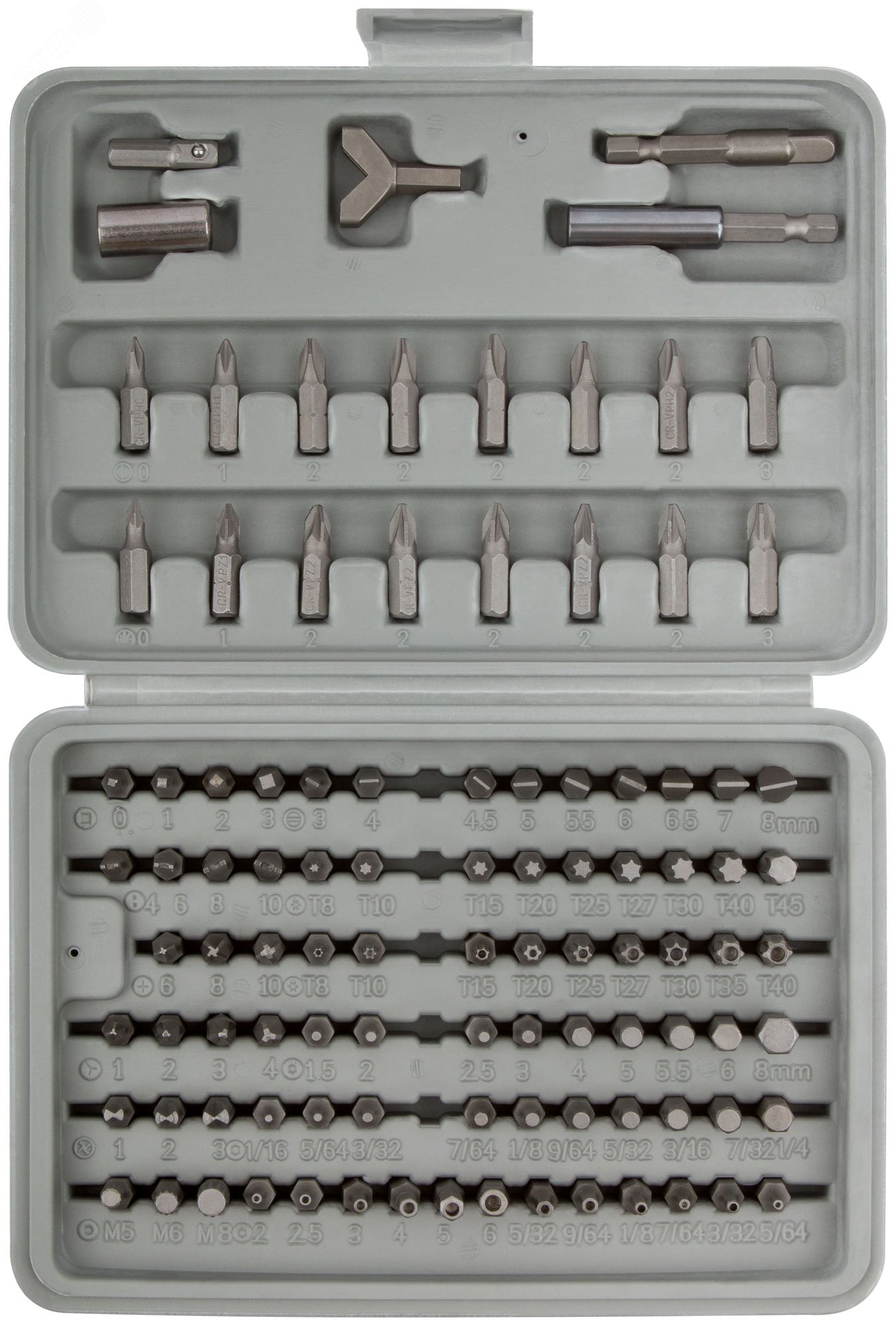 Изображение товара Набор бит FIT 100 шт CrV для завинчивания и отвинчивания