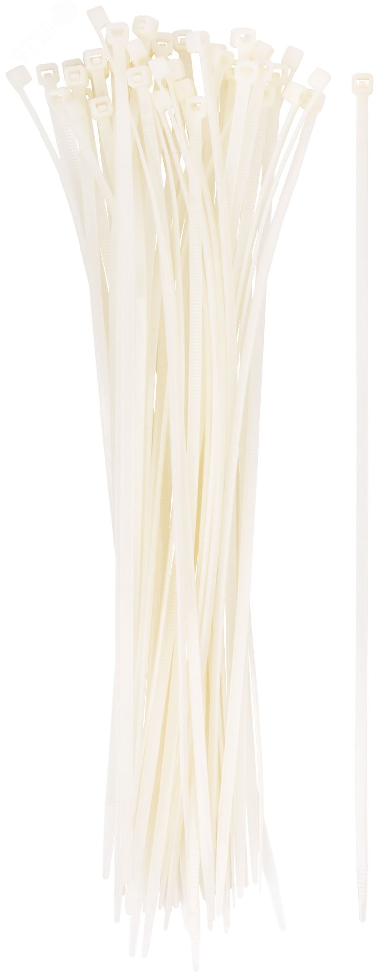 Изображение товара Нейлоновые белые хомуты для проводов 250x3 50 шт. FIT РОС