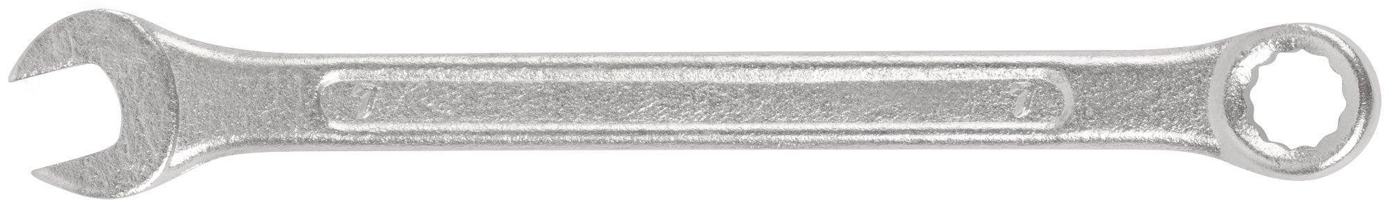 Изображение товара Ключ комбинированный Хард FIT IT 7 мм хромированный инструментальный