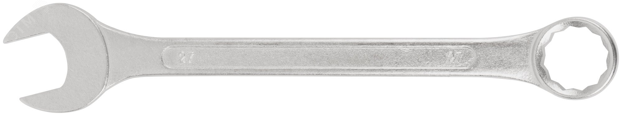Изображение товара Ключ комбинированный Хард FIT IT 27 мм из инструментальной стали с хромированным покрытием