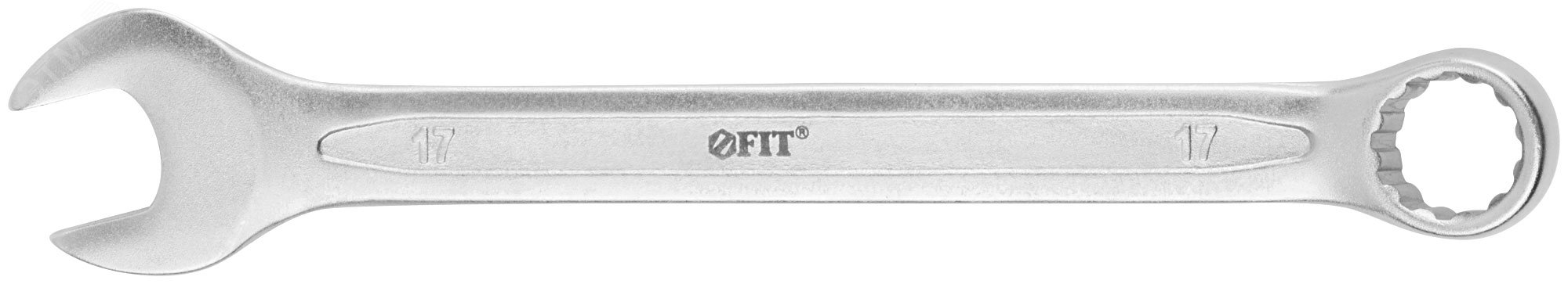Ключ комбинированный усиленный ''Гранд'', CrV, холодный штамп 17 мм 63287 FIT - превью