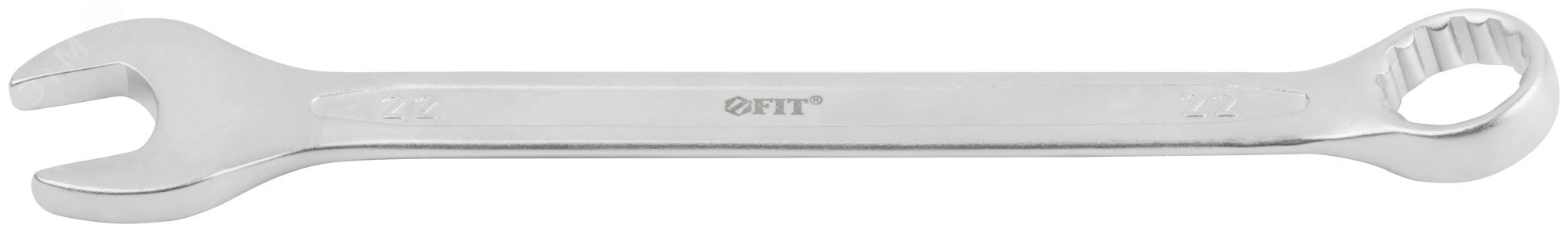 Ключ комбинированный усиленный ''Гранд'', CrV, холодный штамп 22 мм 63292 FIT - превью 5
